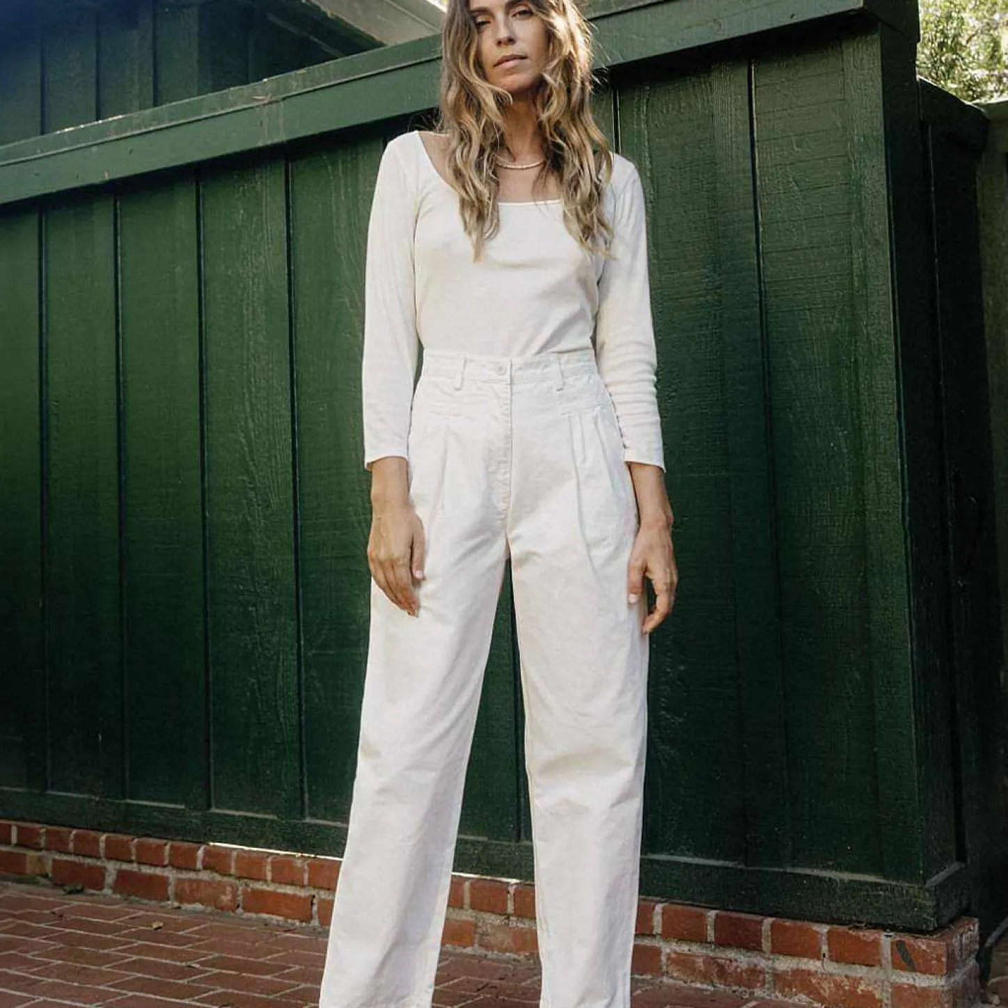 Bottoms^Christy Dawn The Judene Pant Ivory