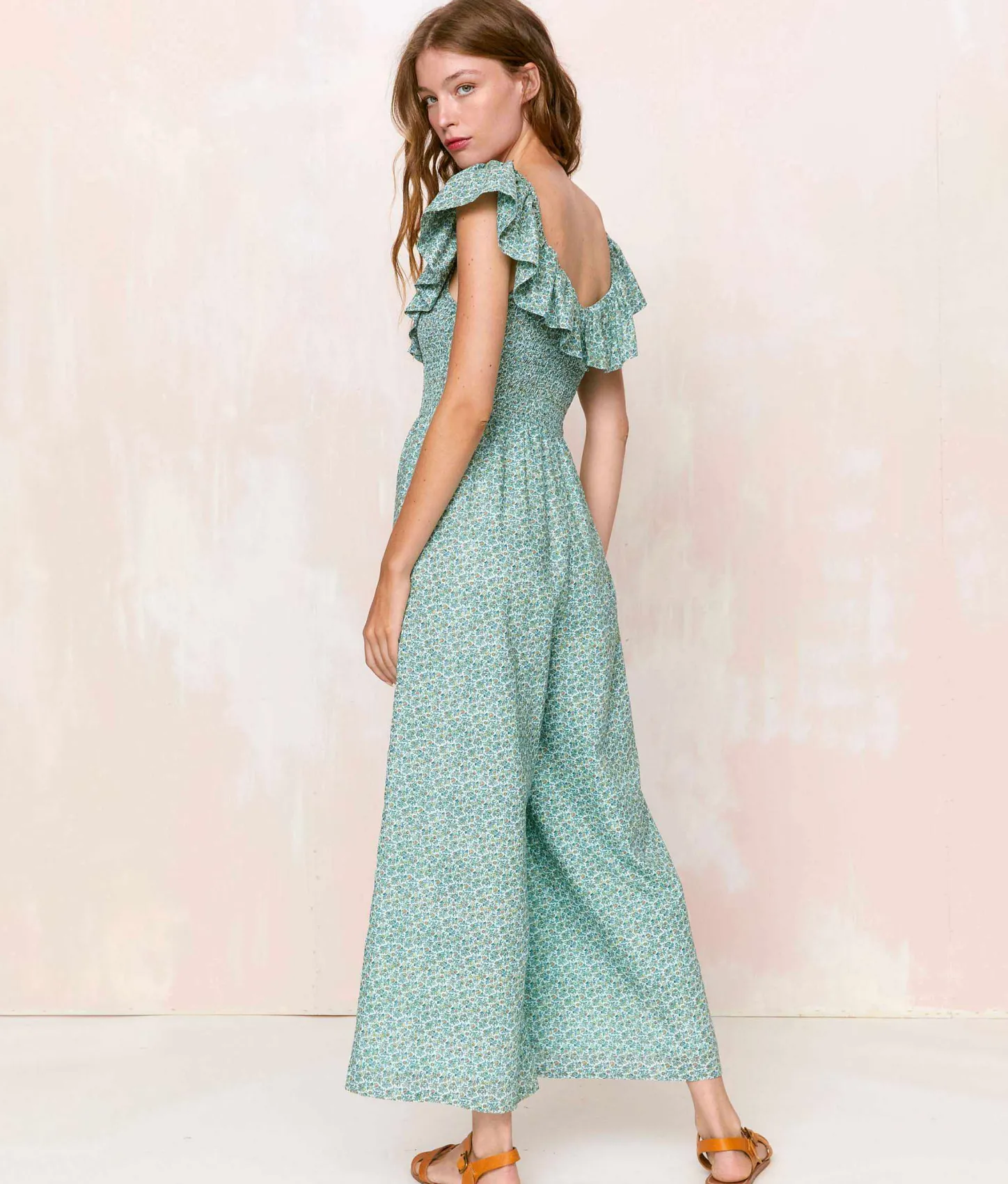 Dresses^Christy Dawn The Kali Jumpsuit Berry Ditsy Teal