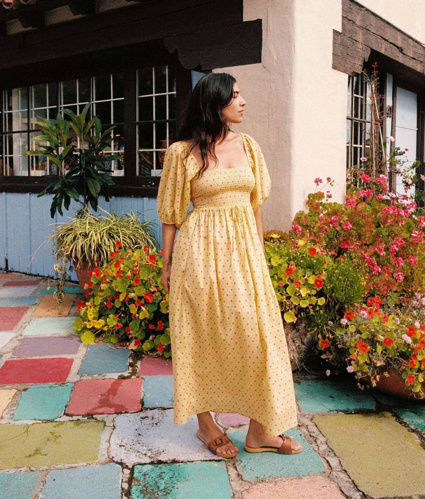 Dresses^Christy Dawn The Katrina Dress Lemon Rose