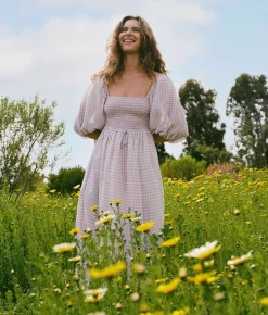 Dresses^Christy Dawn The Katrina Dress Lavender Gingham