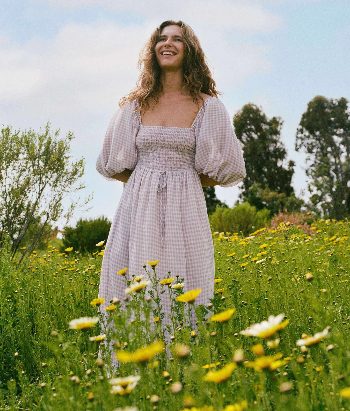 Dresses^Christy Dawn The Katrina Dress Lavender Gingham