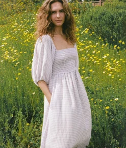 Dresses^Christy Dawn The Katrina Dress Lavender Gingham