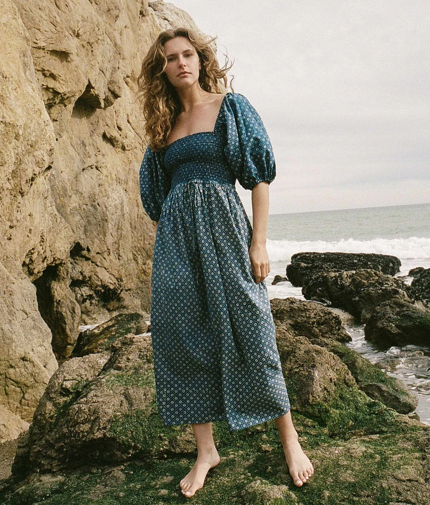 Dresses^Christy Dawn The Katrina Dress Indigo Petunia Dot