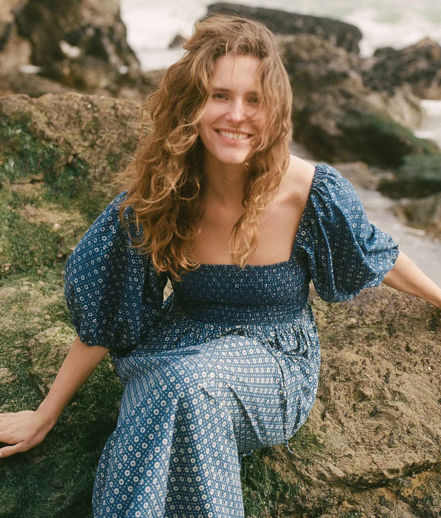 Dresses^Christy Dawn The Katrina Dress Indigo Petunia Dot