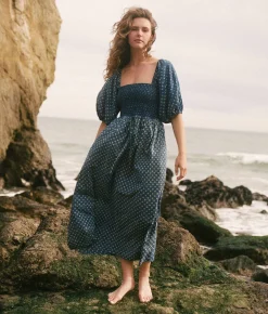 Dresses^Christy Dawn The Katrina Dress Indigo Petunia Dot
