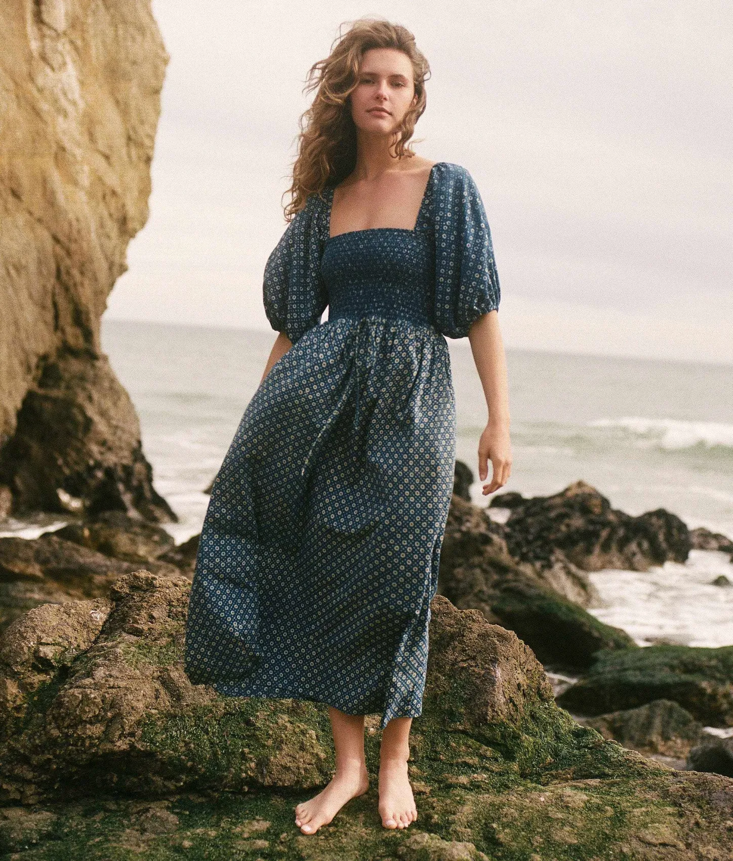 Dresses^Christy Dawn The Katrina Dress Indigo Petunia Dot