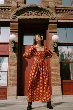 Dresses^Christy Dawn The Katrina Dress Crimson Daisy