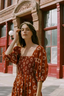 Dresses^Christy Dawn The Katrina Dress Crimson Daisy
