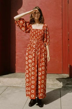Dresses^Christy Dawn The Katrina Dress Crimson Daisy