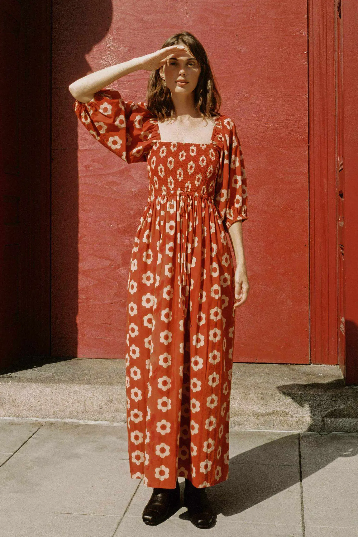 Dresses^Christy Dawn The Katrina Dress Crimson Daisy