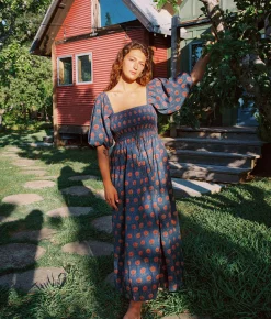 Dresses^Christy Dawn The Katrina Dress Indigo Sunflower