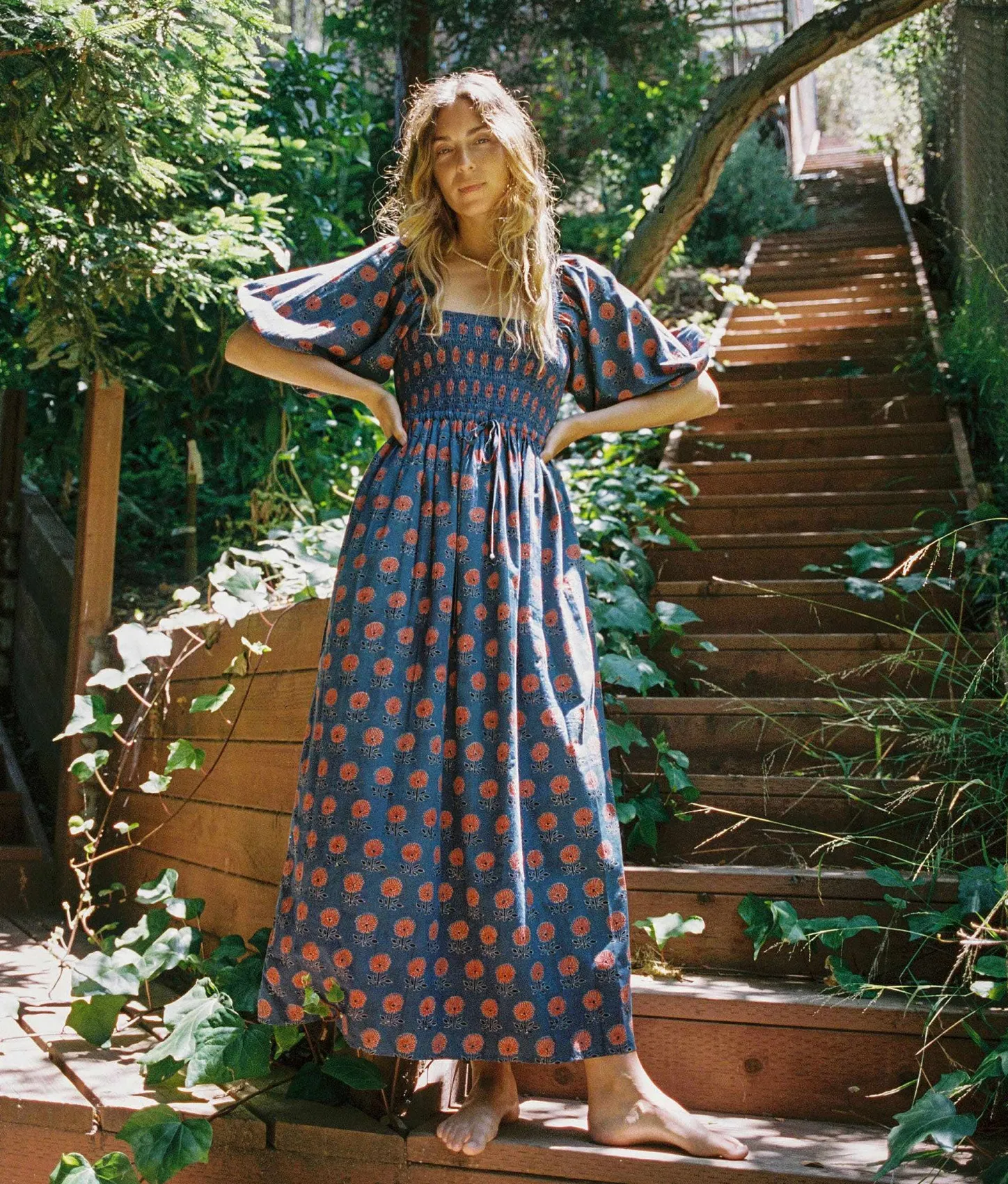 Dresses^Christy Dawn The Katrina Dress Indigo Sunflower