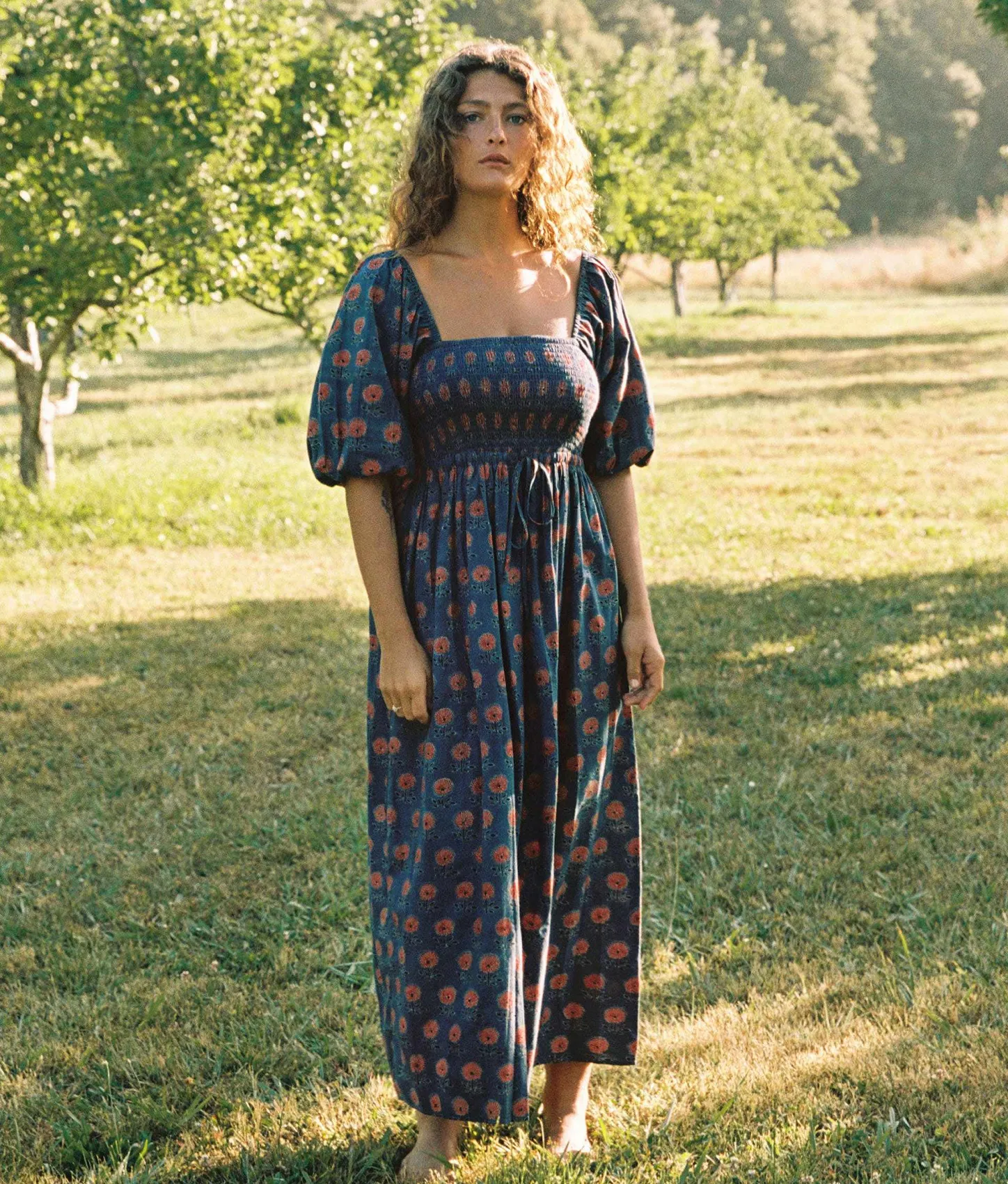 Dresses^Christy Dawn The Katrina Dress Indigo Sunflower