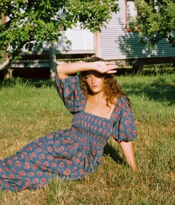 Dresses^Christy Dawn The Katrina Dress Indigo Sunflower