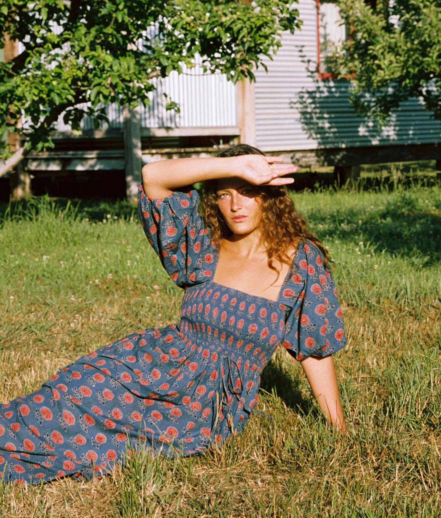 Dresses^Christy Dawn The Katrina Dress Indigo Sunflower