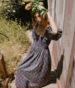 Dresses^Christy Dawn The Katrina Dress Indigo Sunflower