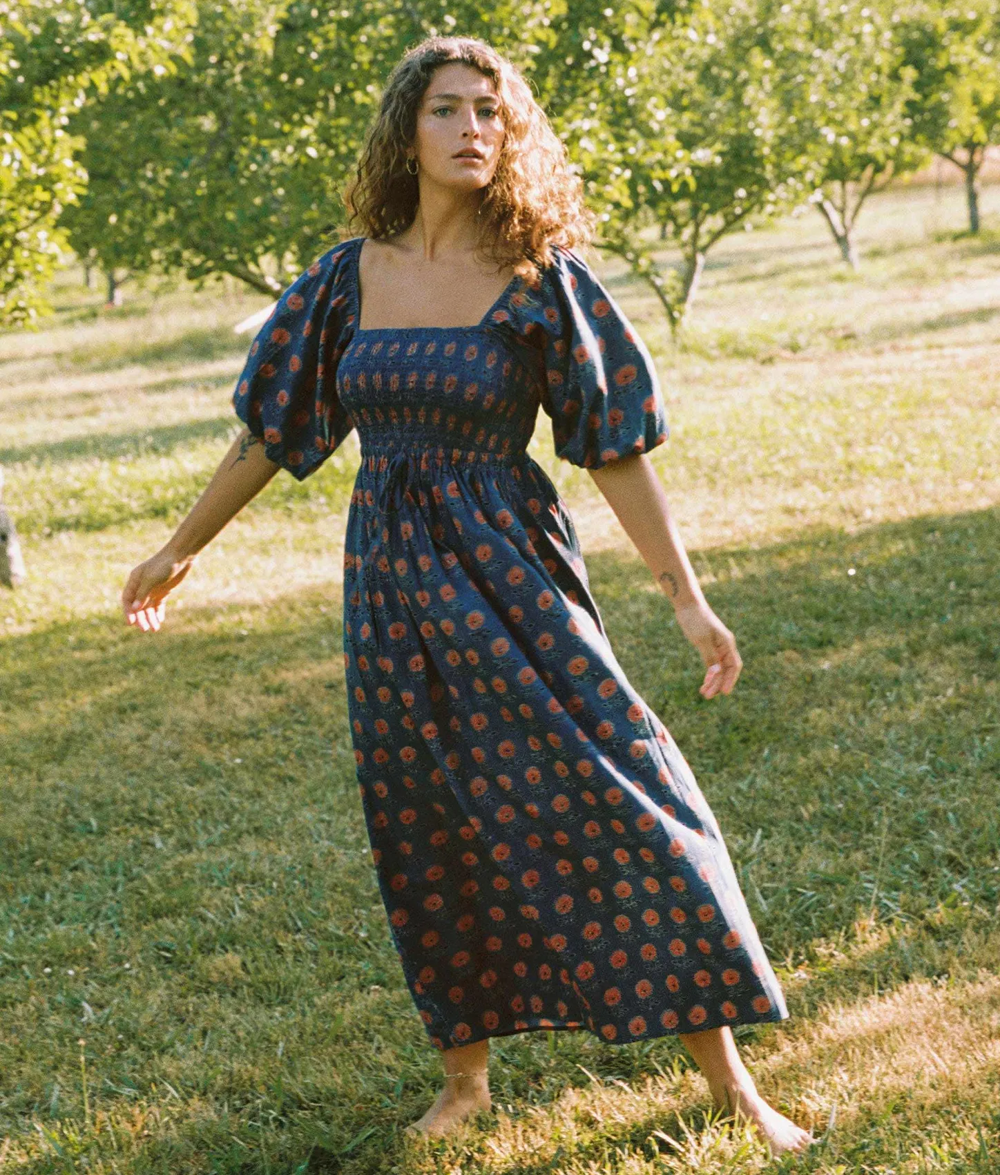 Dresses^Christy Dawn The Katrina Dress Indigo Sunflower