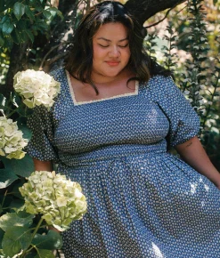Extended Sizing^Christy Dawn The Katrina Dress Extended Aster Indigo