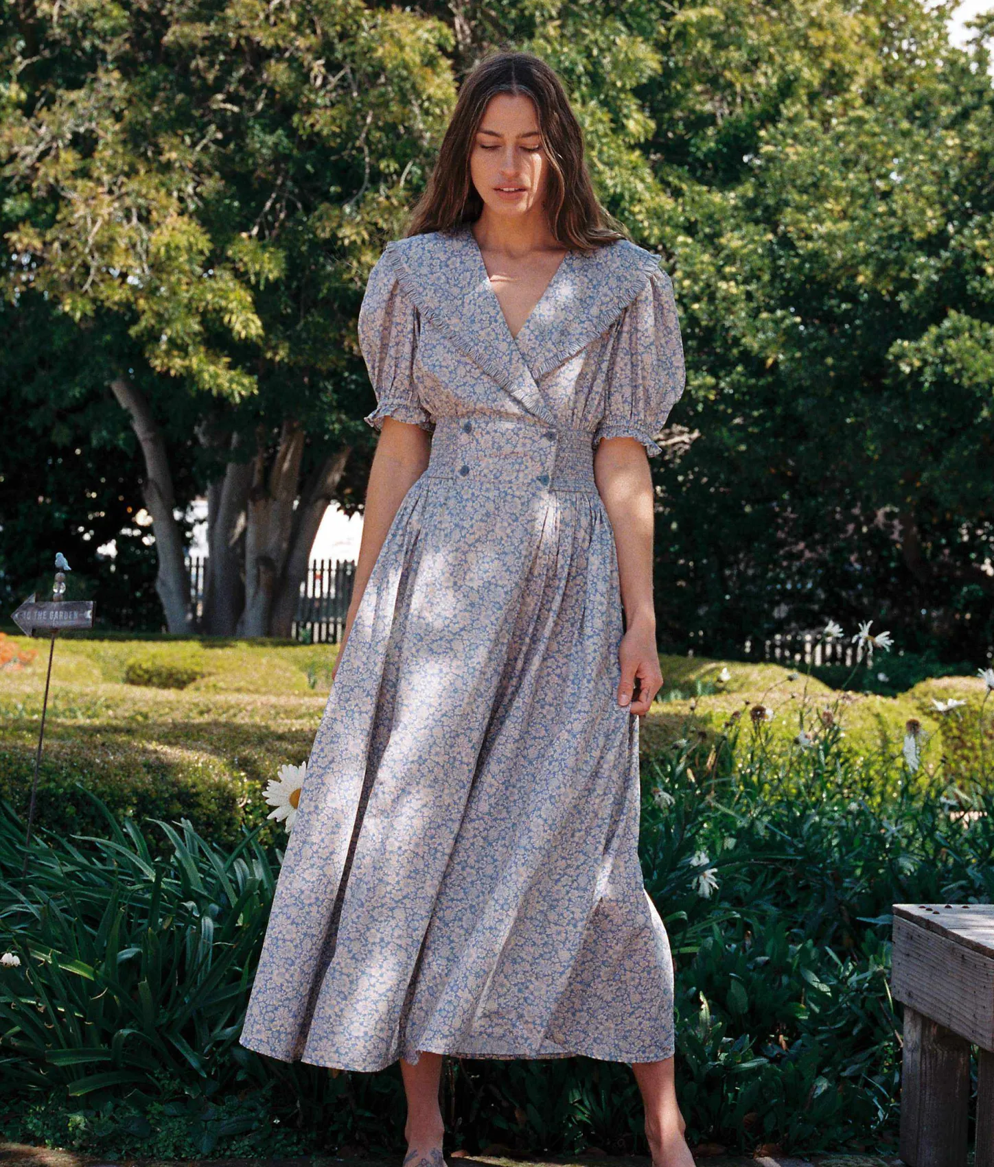 Dresses^Christy Dawn The Liliana Dress Blue Daisy