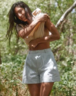 Dresses^Christy Dawn The Mara Short Sky Gingham