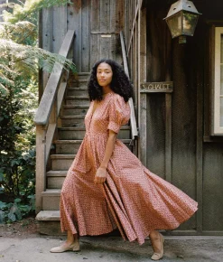 Dresses^Christy Dawn The Marie Dress Leaf Dot Rooibos