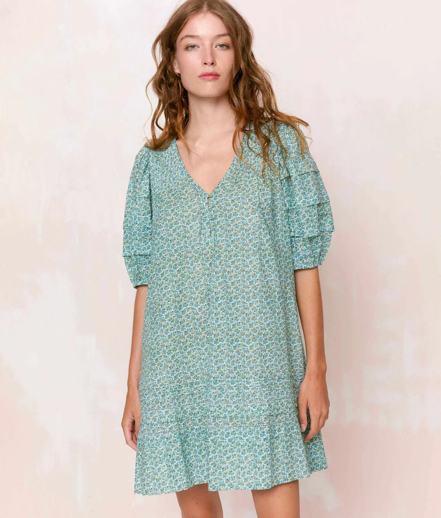Dresses^Christy Dawn The Michaela Dress Berry Ditsy Teal