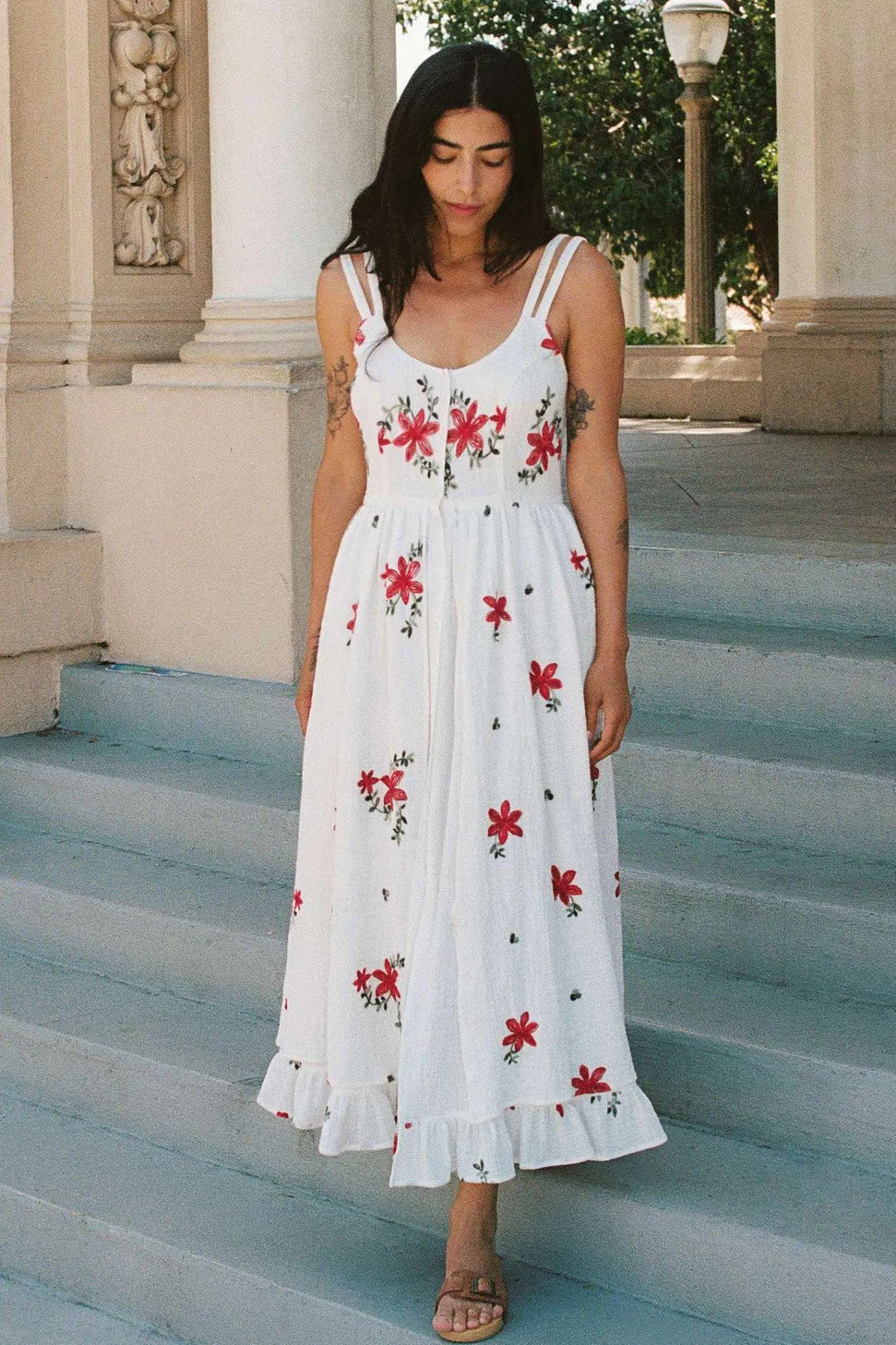 Dresses^Christy Dawn The Nicks Dress Red Lily Embroider