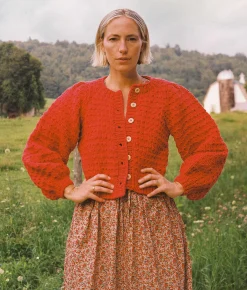 Sweaters & Knits^Christy Dawn The Nola Cardigan Crimson