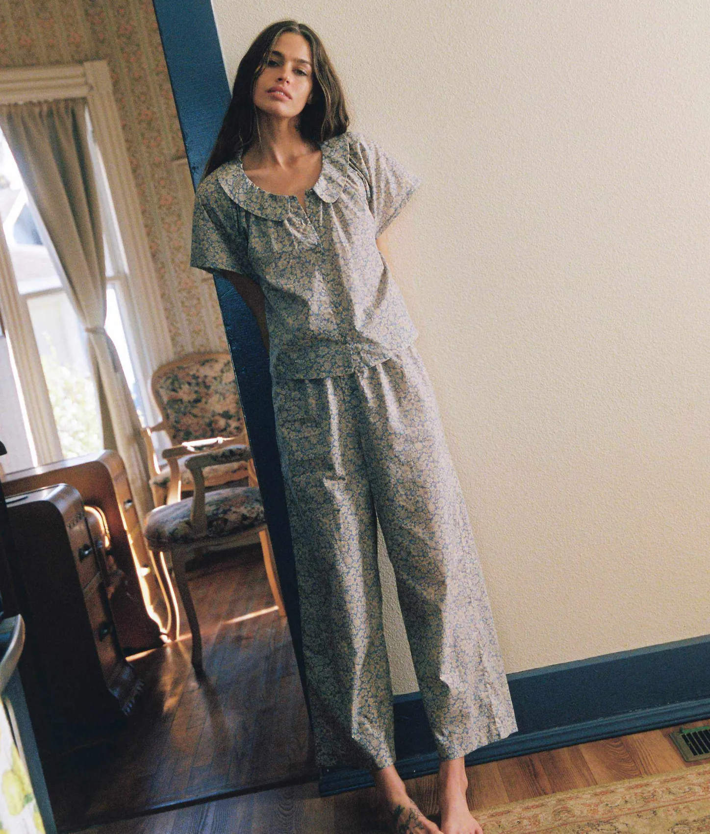 Dresses^Christy Dawn The Ojai Pj Set Daisy Blue