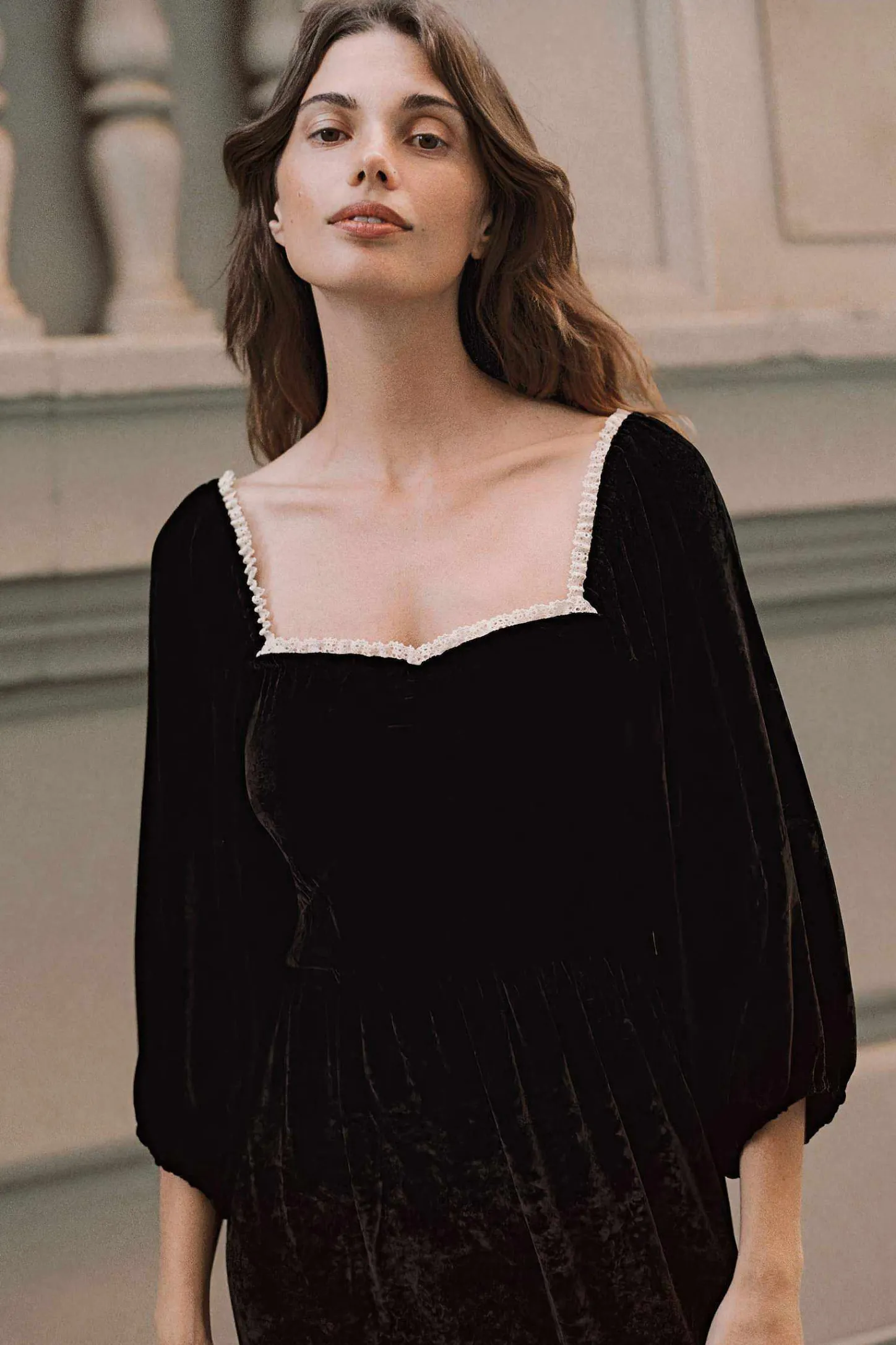 Dresses^Christy Dawn The Peyton Dress Noir Velvet