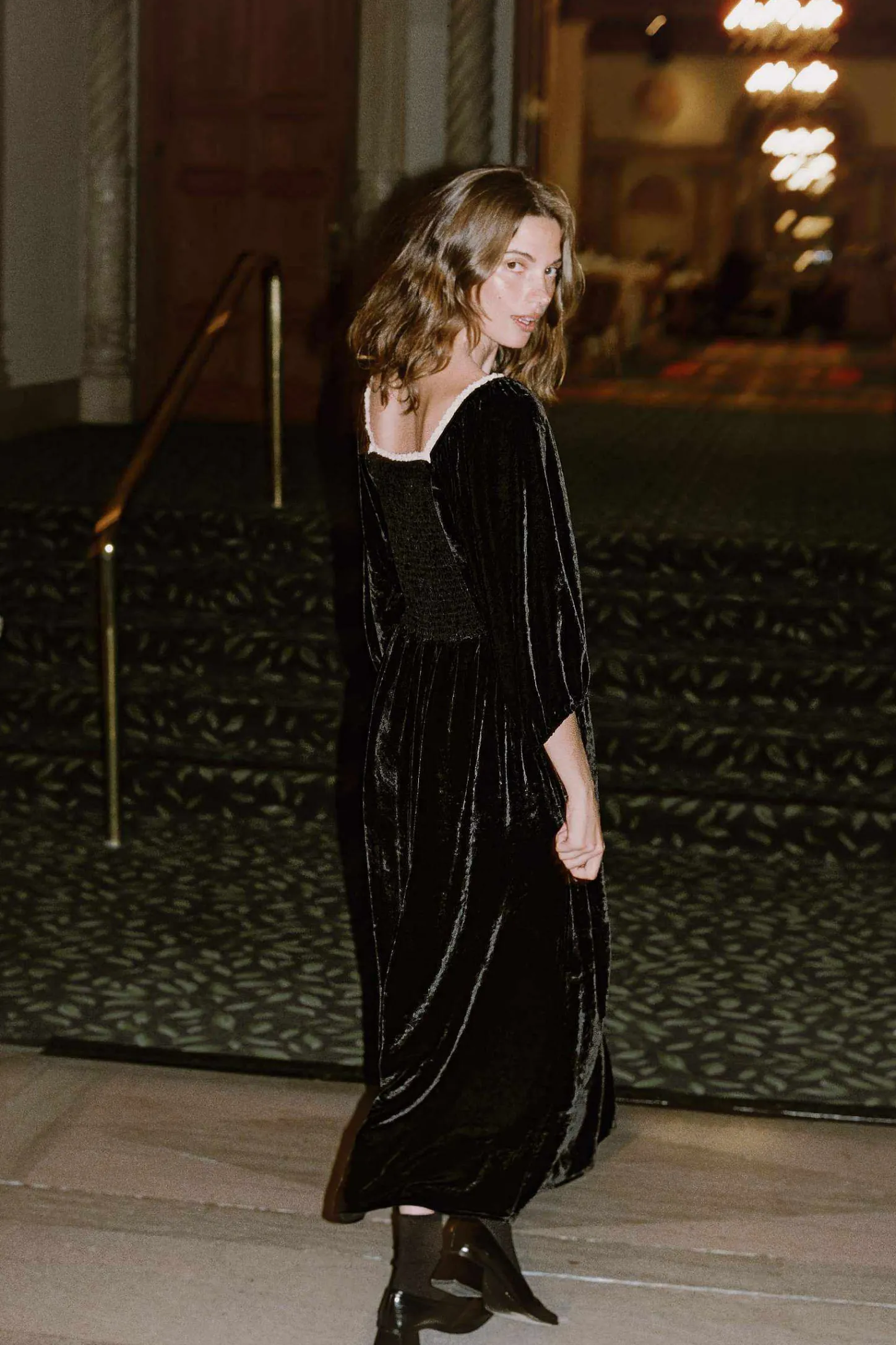 Dresses^Christy Dawn The Peyton Dress Noir Velvet