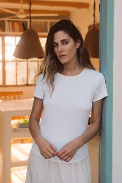 Tops & Blouses^Christy Dawn The Rayne Tee White
