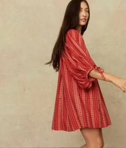 Dresses^Christy Dawn The Regan Dress Hibiscus Zinnia Stripe
