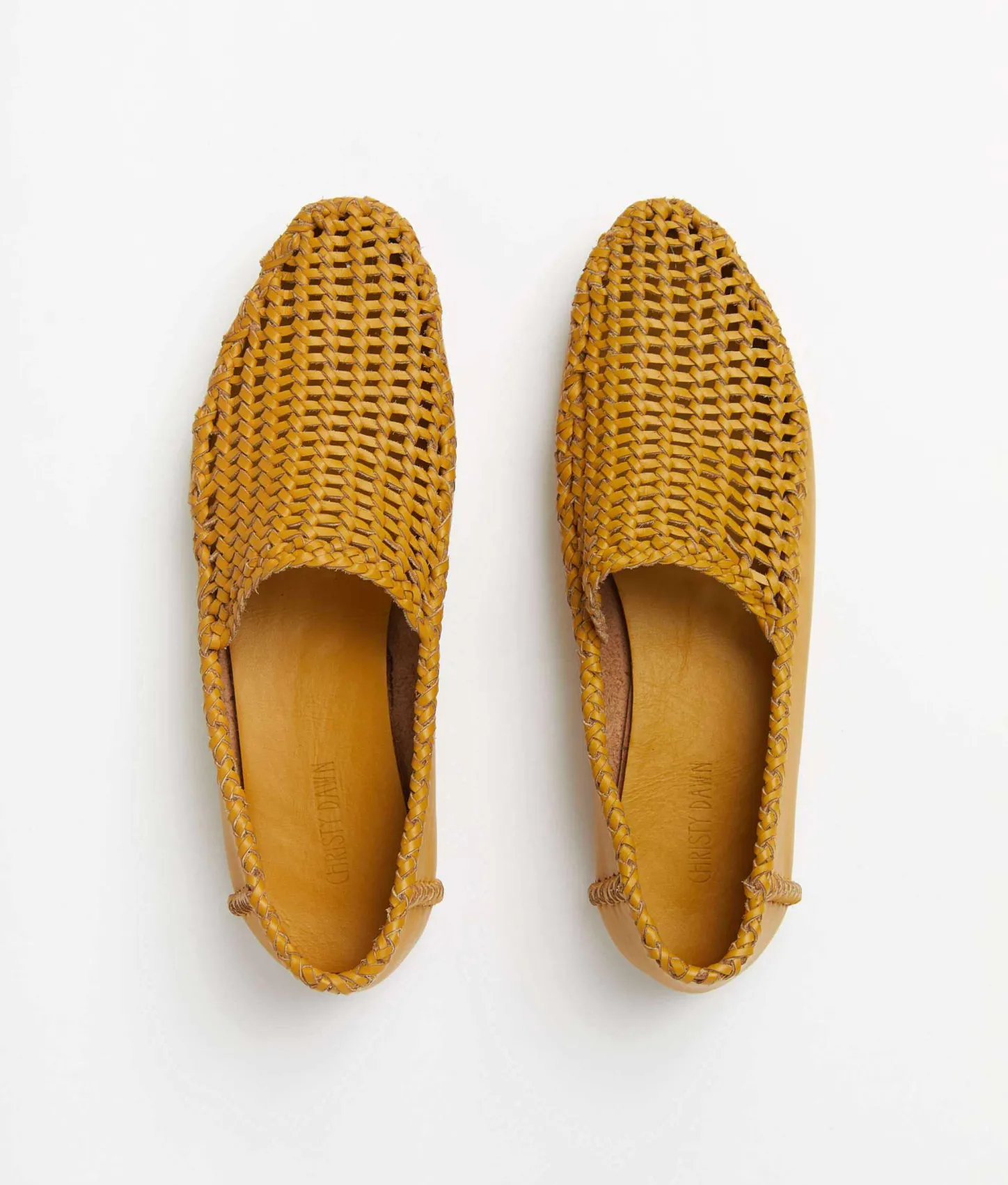 Footwear^Christy Dawn The Romy Loafer Mustard Leather