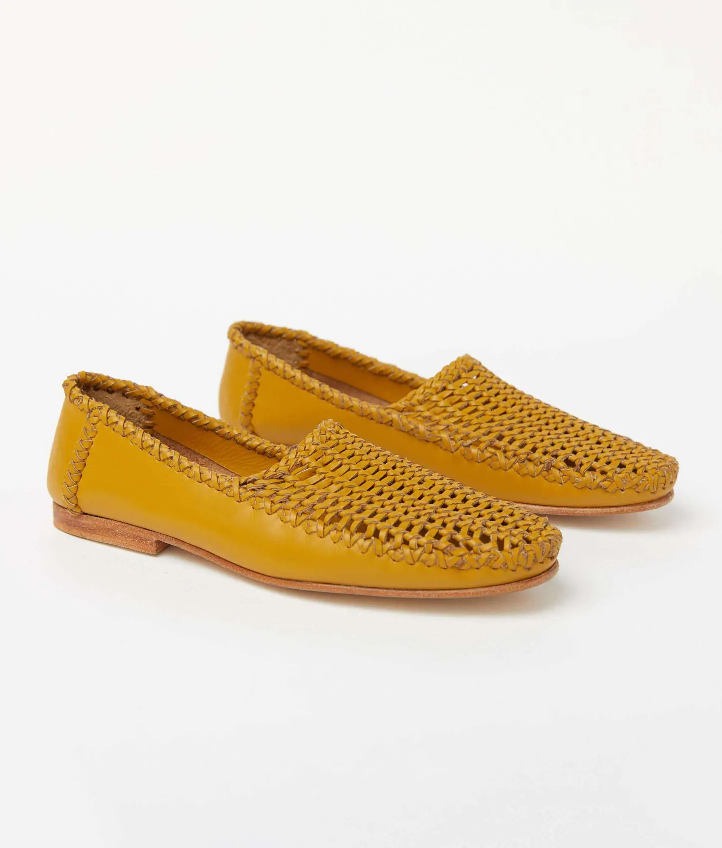 Footwear^Christy Dawn The Romy Loafer Mustard Leather