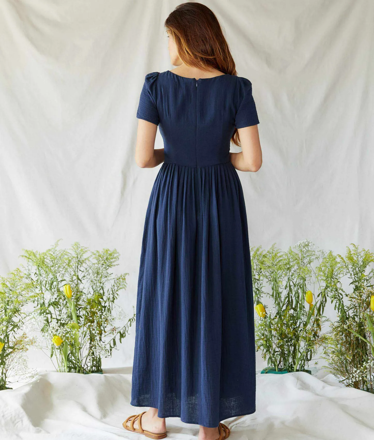 Dresses^Christy Dawn The Scarlet Dress Navy Gauze