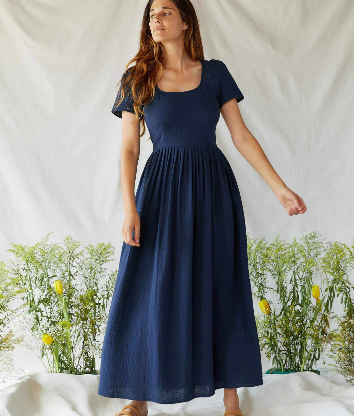 Dresses^Christy Dawn The Scarlet Dress Navy Gauze