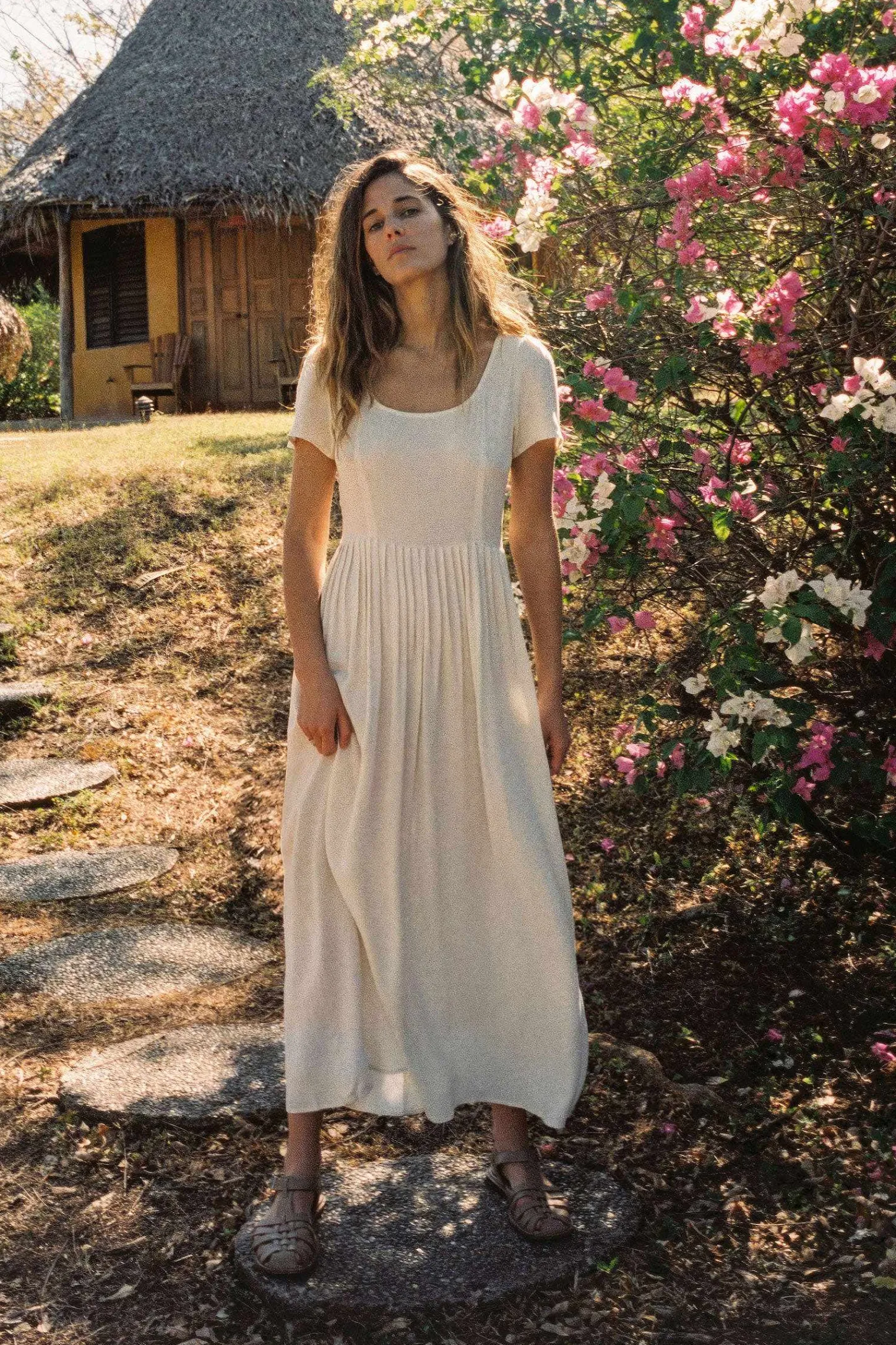 Dresses^Christy Dawn The Scarlet Dress Eggshell