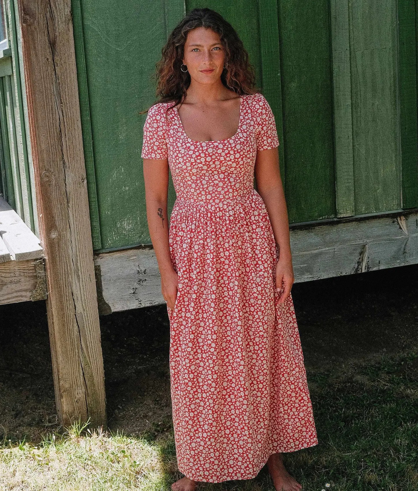 Dresses^Christy Dawn The Scarlet Dress Petites Crimson Calendula