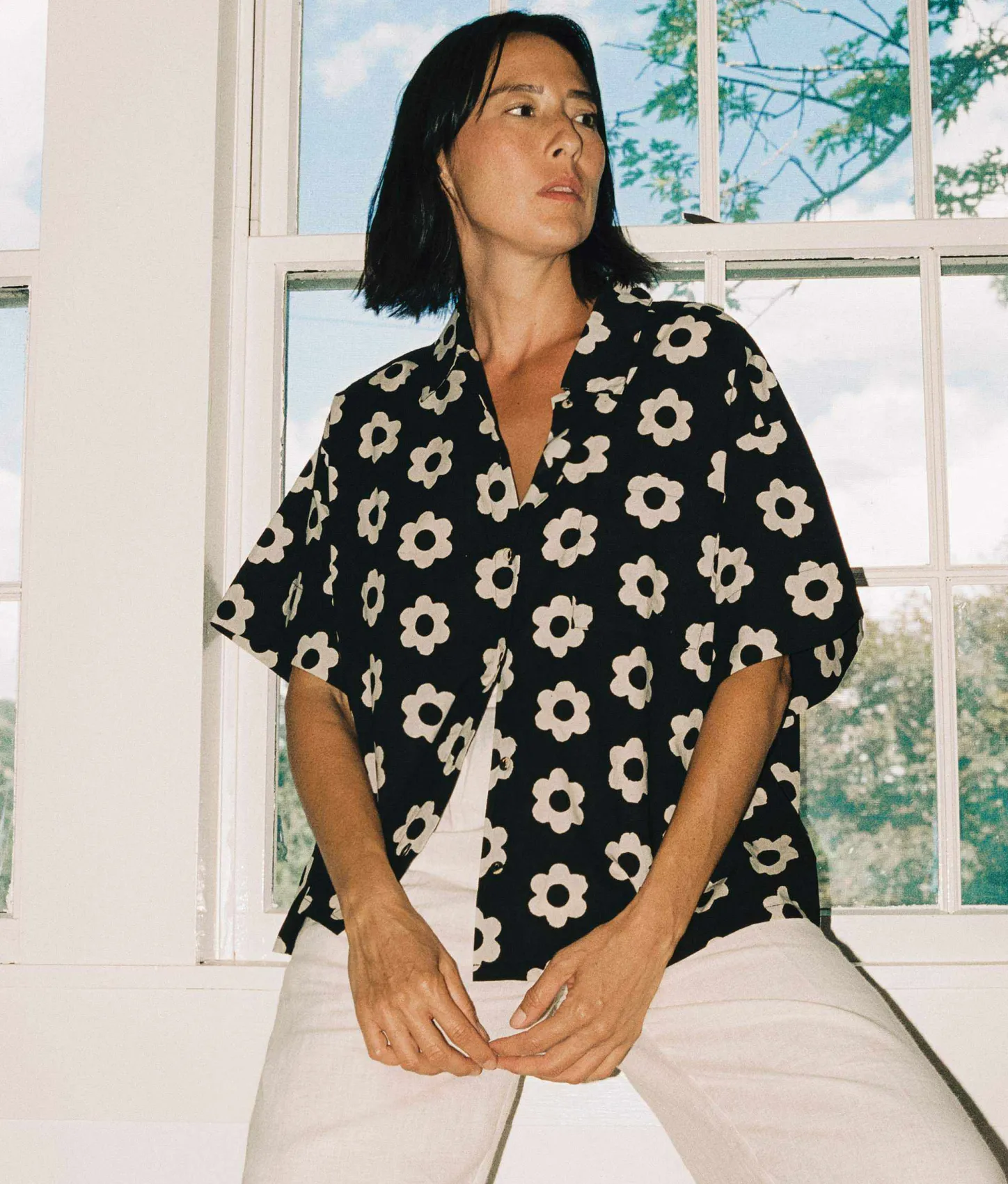 Dresses^Christy Dawn The Skylar Top Noir Daisy