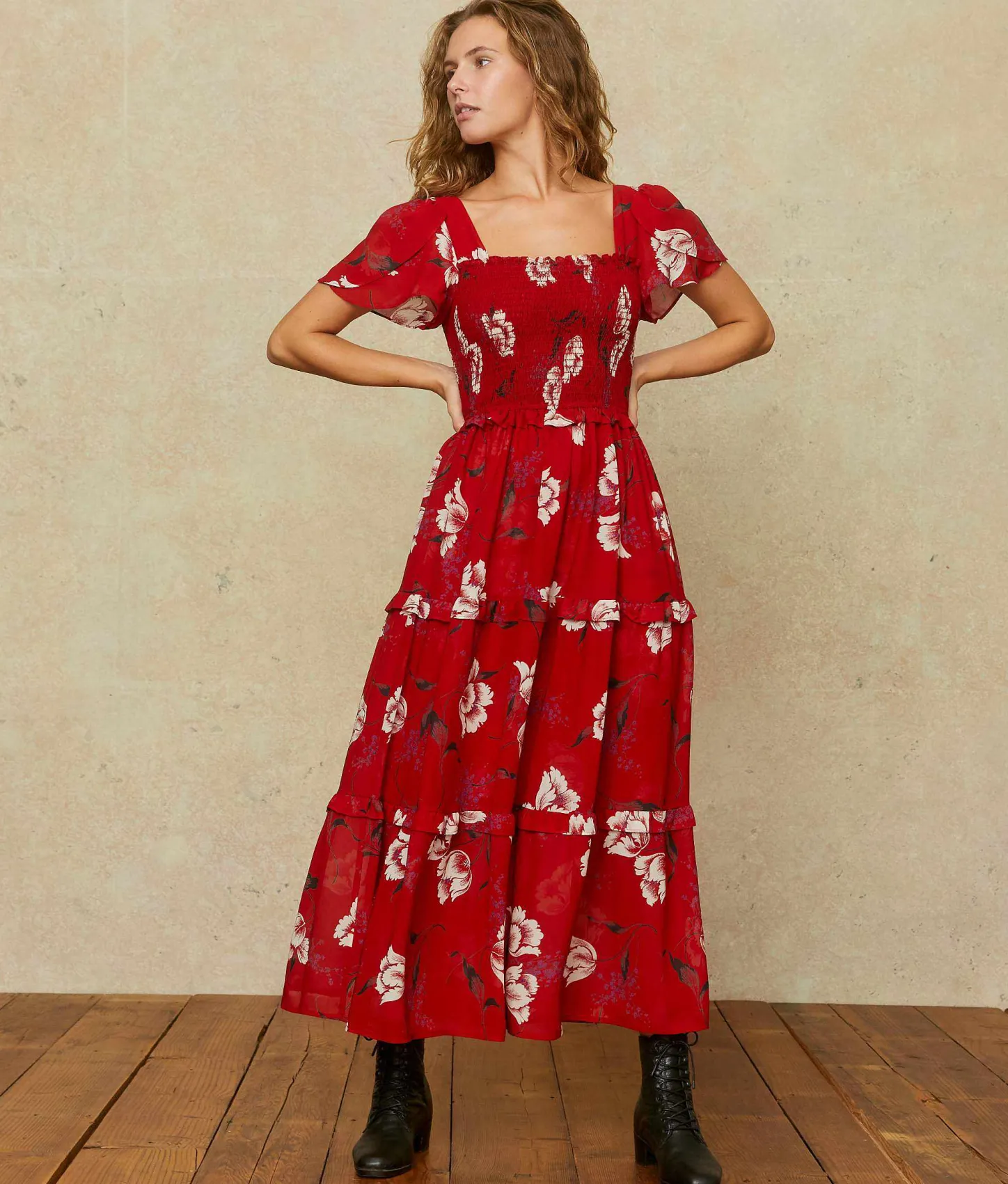 Dresses^Christy Dawn The Tamara Dress Petites Painted Ruby