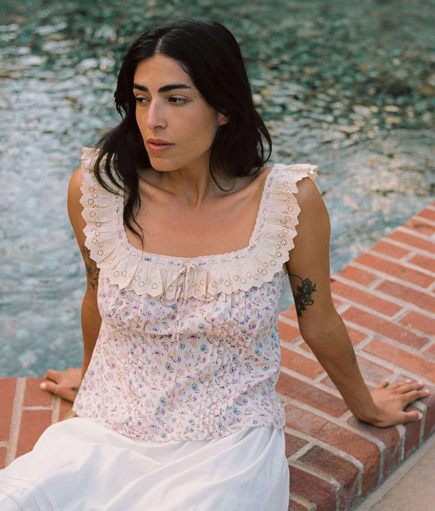 Dresses^Christy Dawn The Valerie Blouse Oat Straw Cream