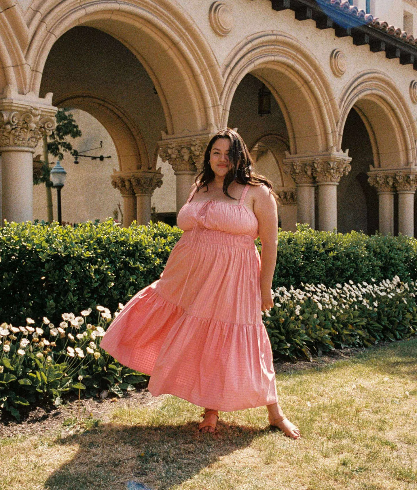 Extended Sizing^Christy Dawn The Zuri Dress Extended Salmon Frills Poppy
