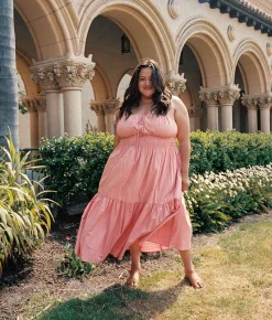 Extended Sizing^Christy Dawn The Zuri Dress Extended Salmon Frills Poppy