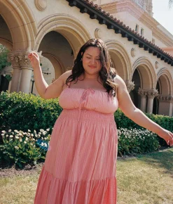 Extended Sizing^Christy Dawn The Zuri Dress Extended Salmon Frills Poppy